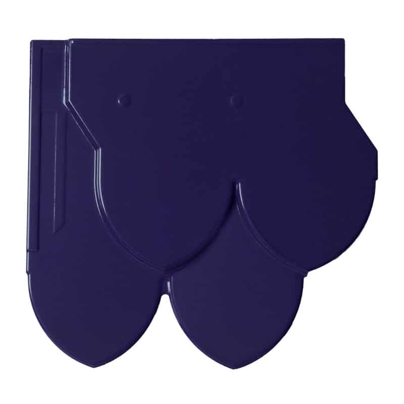 กระเบื้องหลังคาเซรามิก เอสซีจี รุ่นคลาสสิคไทย สีน้ำเงินแพรพรรณ