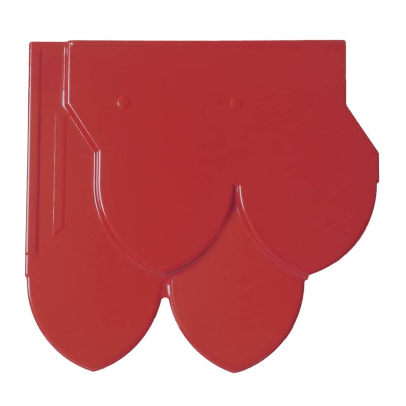 กระเบื้องหลังคาเซรามิก เอสซีจี รุ่นคลาสสิคไทย สีแดงเจิดจรัส